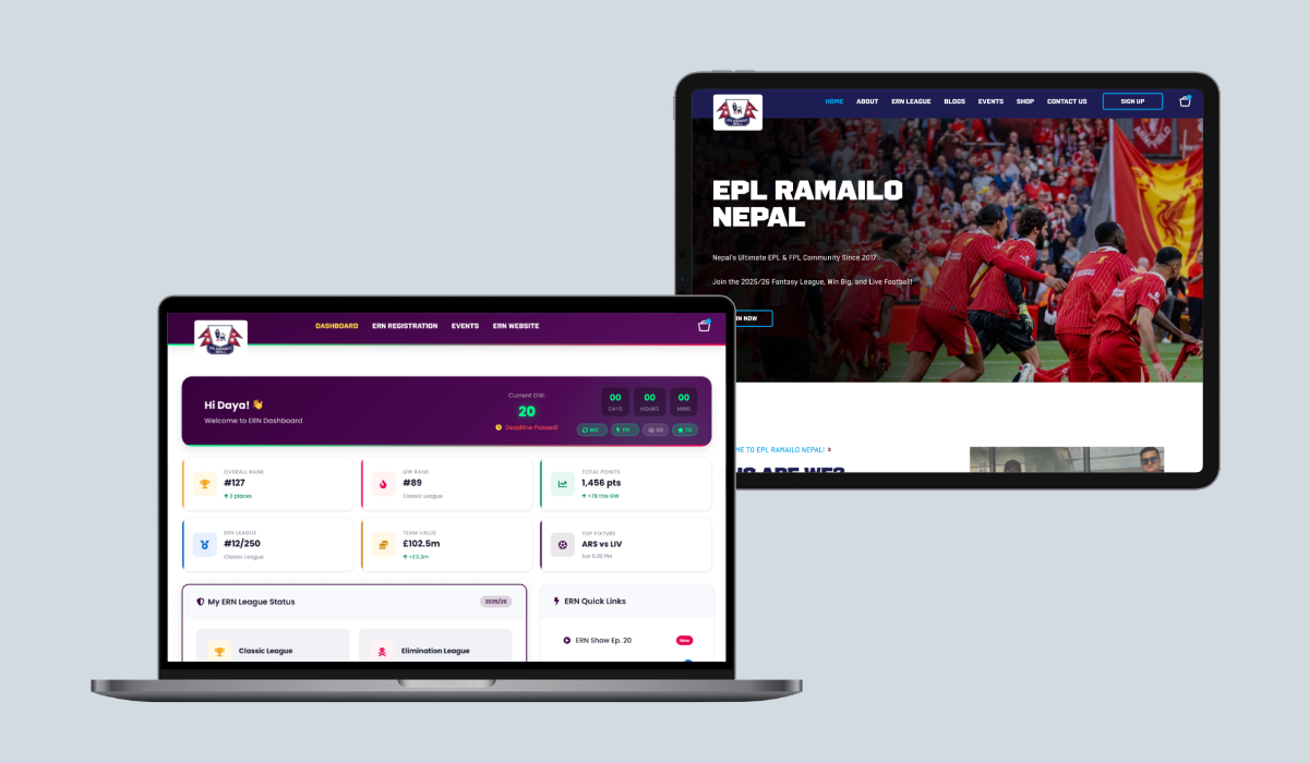 EPL Ramailo Nepal Dashboard