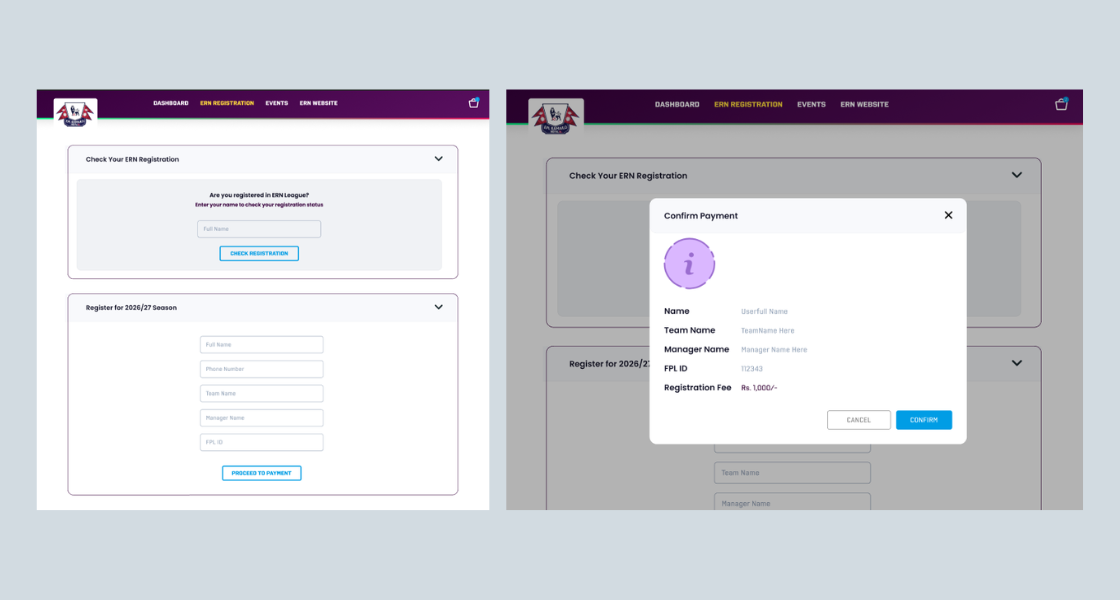 ERN Registration Page
