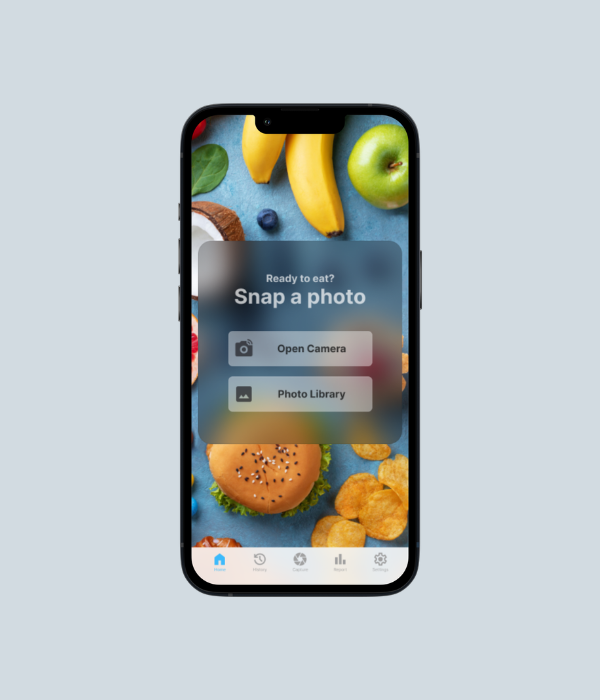 Old FoodAI Home Screen