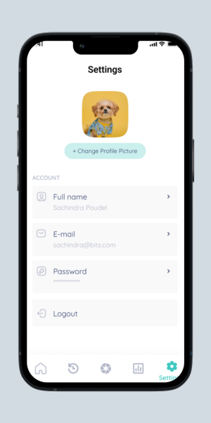 FoodAI Settings Screen