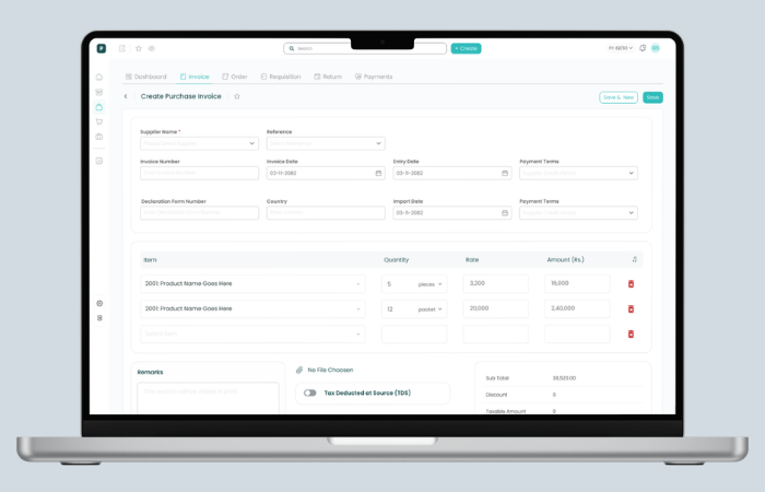 New Purchase Invoice