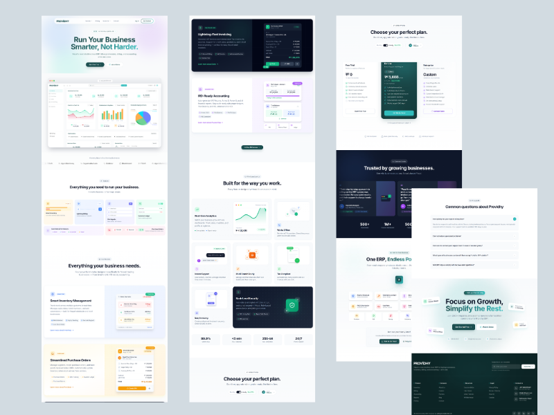 Redesigned Providhy homepage