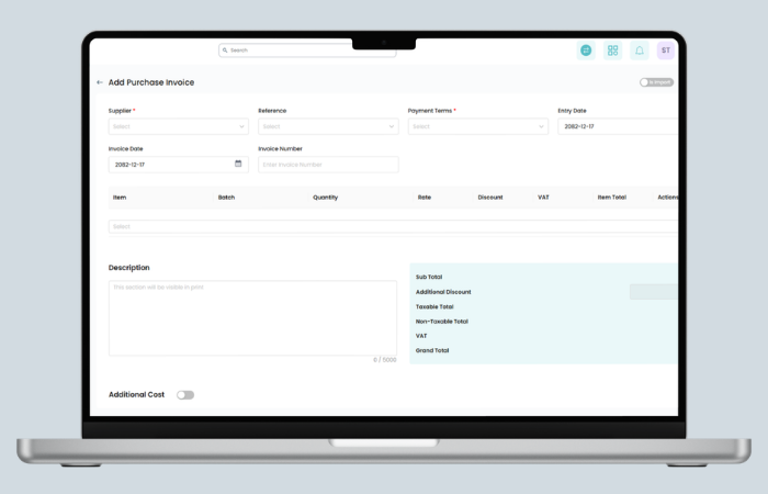 Old Sales Invoice Form